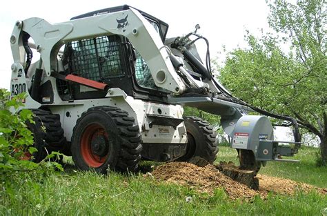 stump grinder skid steer